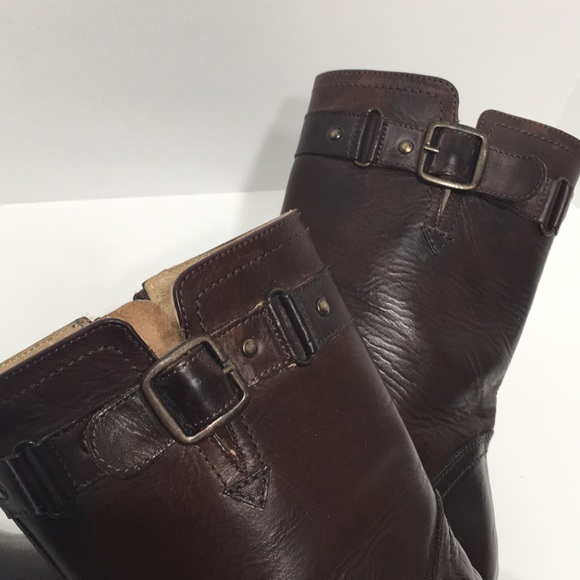 Frye brown boot with buckle - Picture 7 of 12